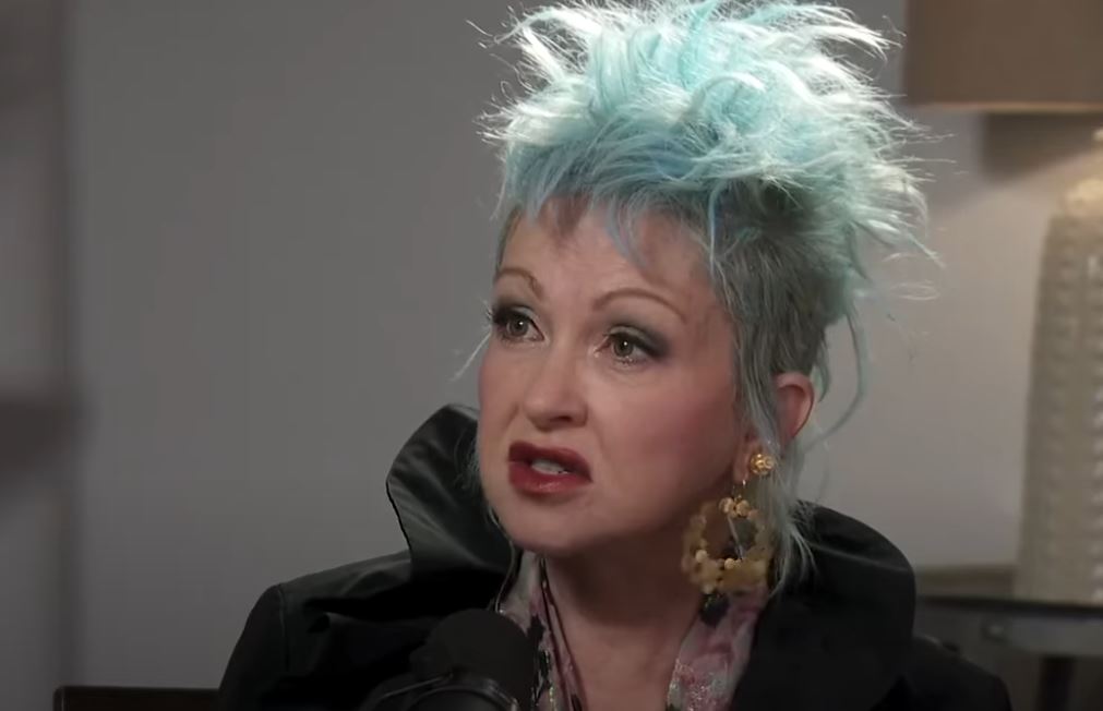 Cyndi Lauper during an Interview Credit KTLA 5