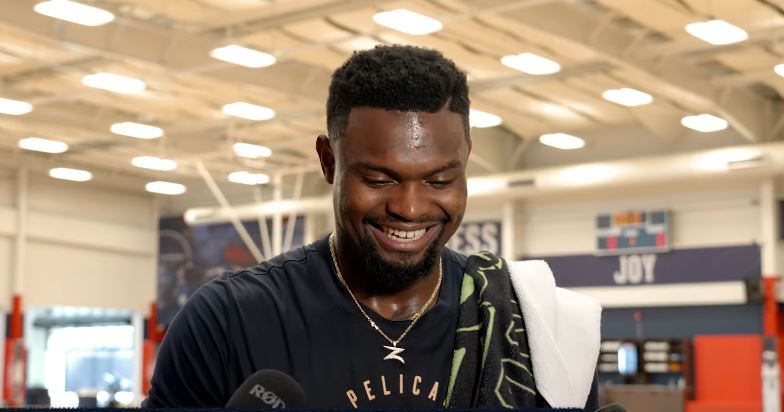 how much weight did zion williamson lose